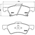 thumbnail image 2 of BALATAS BAJOS METALES CARAVAN 2001 DODGE 3.3L V6 Delanteras BREMBO ., 2 of 5