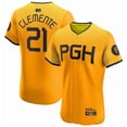 thumbnail image 1 of Camiseta de béisbol Golden City Elite Edition de Roberto Clemente de los Piratas de Pittsburgh, con número de estrella bordado-XXL, 1 of 2