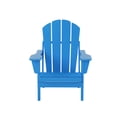 thumbnail image 2 of Westin Outdoor Patio Folding Adirondack Chair HDPE Plastic, Pacific Blue, 2 of 10