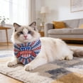 thumbnail image 6 of Gytml 4Th Of July Dog Bandanas Patriotic Flag Triangle Scarves For Dogs Cats, Adjustable Cotton Pet Bandanas For Independence Day G-64x45x45cm, 6 of 8