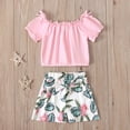 thumbnail image 3 of IROINNID Toddler Girl's Bow Ruffle Tops Floral Print Shorts Outfits Set, 3 of 9