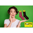 thumbnail image 3 of Foozys Small/Medium Novelty Crew Socks | Wine Time Cute, Fun & Makes a Great Gift! | 2 Pair (Black & Green) | Women’s Shoe Size 4-10, 3 of 4