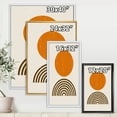 thumbnail image 4 of Designart 'Abstract Minimal Rainbow and Orange Sun I' Modern Framed Canvas Wall Art Print, 4 of 5
