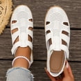 thumbnail image 5 of Wensltd Women's Sandals Closed Toe Flat Sandals With Adjustable Straps For Casual Summer And Everyday Wear, 5 of 9
