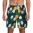 thumbnail image 2 of Goofa Tropical Fruit Printed Men's Swim Trunks Board Shorts Quick Dry Mens Swimming Trunks with Compression Liner,Breathable Fit Hawaii Beach Shorts-Medium, 2 of 9