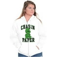 thumbnail image 4 of Business Smurf Boss Chasin Paper Unisex Plus Size Zip Hoodie Brisco Brands 4X, 4 of 5