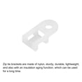 thumbnail image 4 of Uxcell 250pcs Cable Tie Base Saddle Type Mount Wire Holder, 0.79"x0.38"x0.2" Wire Clips Organizer Clamp White 0.16"Dia, 4 of 4