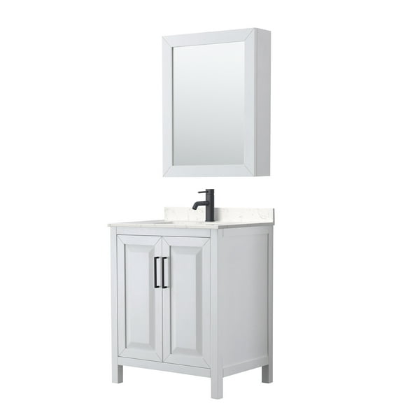 Wyndham Collection Wcv252530s-Vca-Med Daria 30" Free Standing Single Basin Vanity Set -