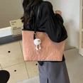 thumbnail image 4 of Bolsos de mano informales de PU con cremallera interior, sólidos, 2024, ligeros, de lujo, con hilo de coser, versátiles, de gran capacidad, para jóvenes, para mujeres, 4 of 5