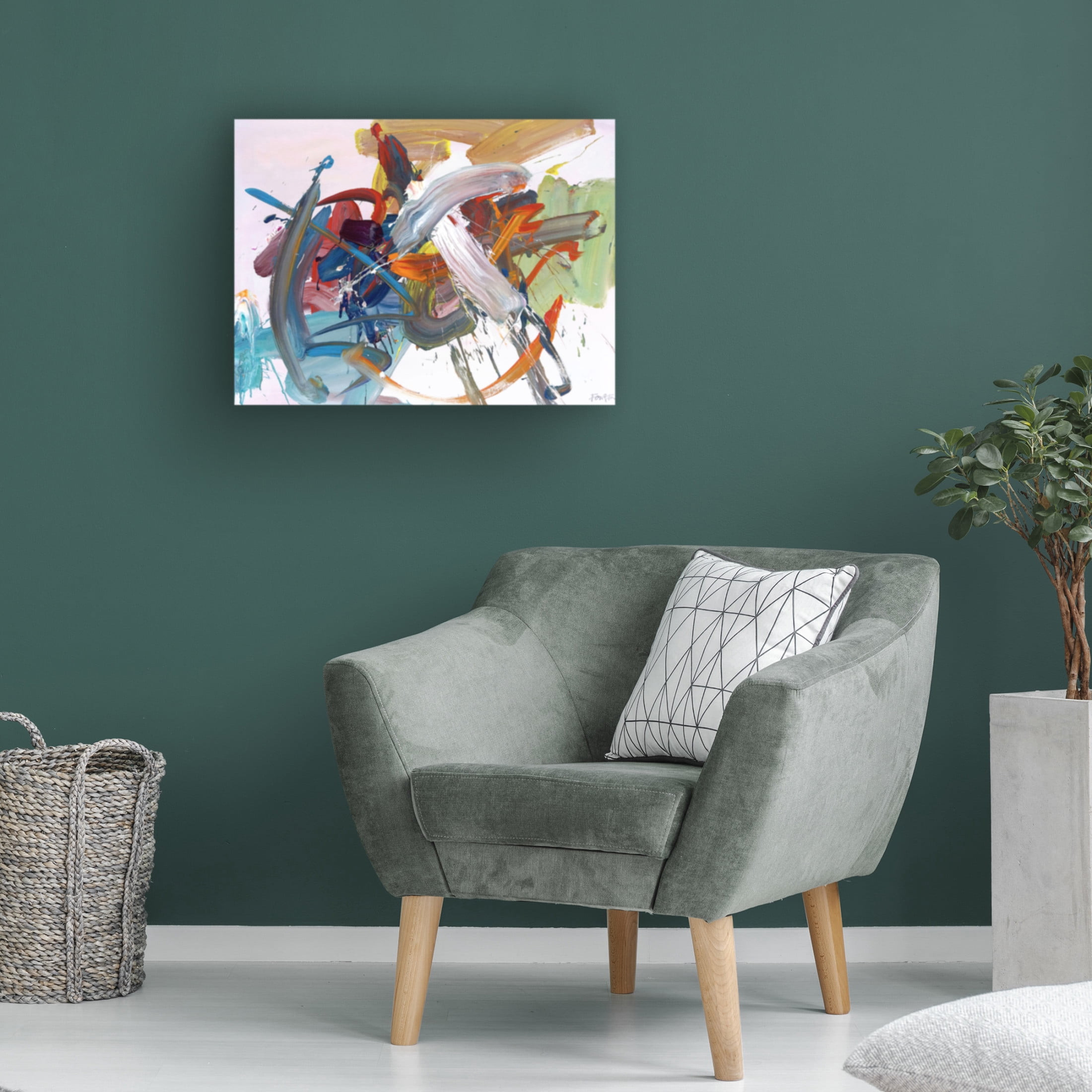 Canvas Wall Art - Fong Fai 'Time Has Wings' Wall Art for Living Room, Bedroom, or Office Décor by Trademark Fine Art - 24 x 18 Inches