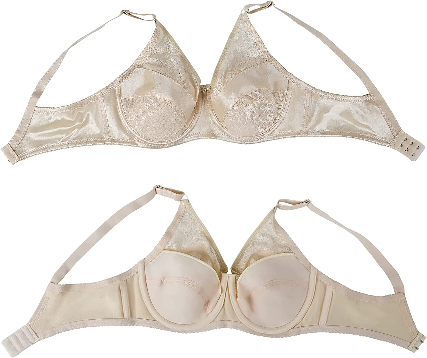 Mastectomy Bra Pocket Bra for Silicone Breastforms9888 (Beige, 34A) at   Women's Clothing store
