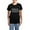 With Blue Strpe Pant, variant on CafePress - SUNDAY FUNDAY Women's Dark Pajamas - Women's Short Sleeve Print T-Shirt and Pants Dark Cotton Pajama Set