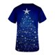 thumbnail image 5 of Fiudx Ofertas Del Día Blusa de Manga Corta con Cuello En V para Mujer, Uniforme de Trabajo, Impresión de Bolsillo, 5 of 5