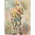 thumbnail image 2 of Emil von Gerliczy 12x14 Gold Ornate Wood Frame and Double Matted Museum Art Print Titled - Standing Farmer (1919), 2 of 4