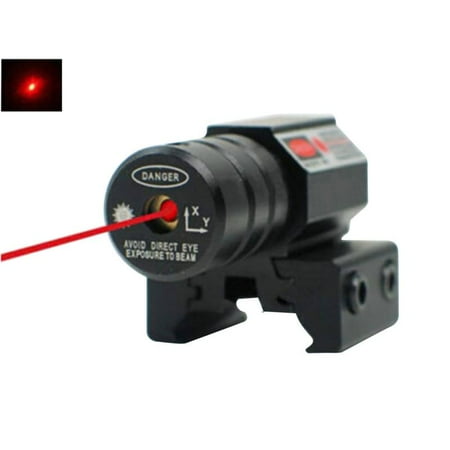 - Fashionyard Adjustable Lasers Red Dot Laser Sight Pistol 11mm 20mm Picatinny Rail For Hunting 50-100 Meters Range 635-655nm With Button Battery