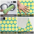 thumbnail image 4 of Bathroom Rugs Non Slip Washable - cute blue Lemon Kitchen Mats for Floor, Area Rugs for Entryway Rugs Indoor, Laundry Bathroom Room Door Rug with Rubber Backing 20x31.5in, 4 of 8