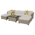 thumbnail image 2 of MONTEREY-07b-NAVY Monterey 7 Piece Outdoor Wicker Patio Furniture Set 07b with 2 Covers: Beige and Navy, 2 of 5
