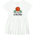 thumbnail image 3 of Inktastic Basketball My Daddy is the Coach Girls Baby Dress, 3 of 5