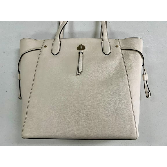 Kate Spade Large Tote Pebbled Leather Parchment (very light cream) K6113 Brand New with Tag and Original Packaging