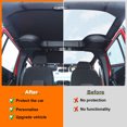 thumbnail image 4 of Bikini Leather Top Roof Sunshade for 2007-2017 Jeep Wrangler JK JKU 4-Door 94.1''*53.9'' PU Leather Sunshade Cover, 4 of 11
