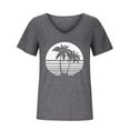thumbnail image 4 of Womens Hawaiian T-Shirts,Womens Cute Tropical Print Graphic Tee Shirts Vneck Short Sleeve Casual Summer Beach Vacation Shirts Tops, 4 of 5