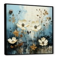 thumbnail image 2 of Designart "Blue And White Wildflower Fields IV" Wildflowers Floater Framed Wall Art Prints, 2 of 5