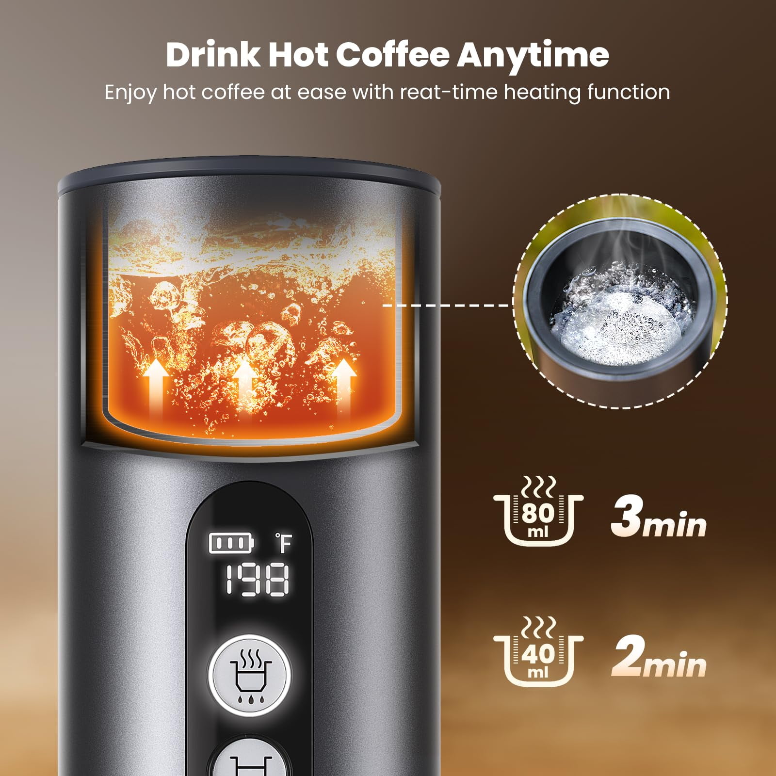 Maestri House Portable 150W, 1-Cup Travel Use Espresso Machine