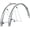Silver, variant on SKS B45 Bluemels Full Coverage Fender Set - 45mm, 700 x 28-37, Black