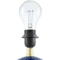thumbnail image 4 of Livabliss Stelvio Traditional Accent Table Lamp, 13-inch, Navy with Beige Shade, 4 of 5