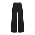 thumbnail image 4 of Bixock Women's Maternity Pants Over The Belly High Waist Wide Leg Stretchy Pregnancy Pants with Pockets Breathable Workout Soft Active Casual Maternity Clothings, 4 of 6
