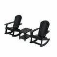 thumbnail image 2 of WestinTrends Tuscany 3-Piece HIPS Outdoor Rocking Adirondack Chair With Side Table, Black, 2 of 5