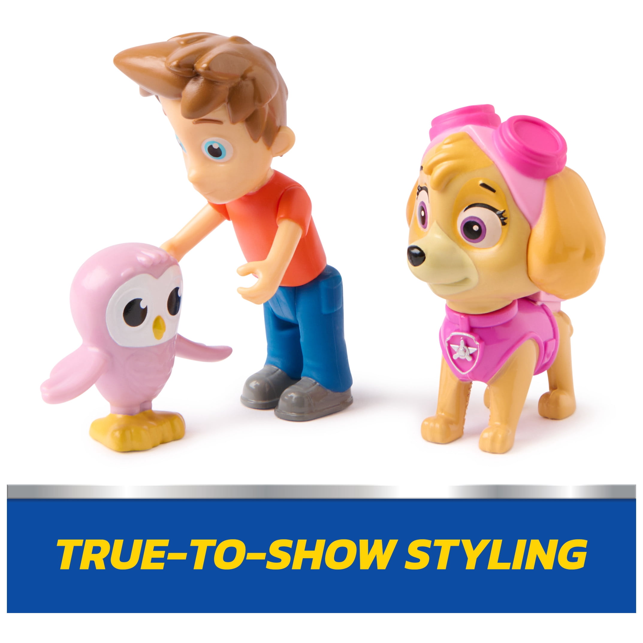 PAW Patrol Skye & Alex Porter Figure Pack with Lil Hootie Toy Figure, for Kids 3+