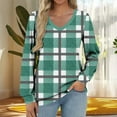 thumbnail image 2 of Under 10 dollars! Women Tops Long Sleeve Shirts V Neck Loose Fit Soft Casual Solid Color T-Shirts Fall Clothing 2025 Teacher Clothes, 2 of 5