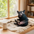 thumbnail image 7 of Realistic Sitting Black Pig Plush Pillow, Lifelike Animal Stuffed Cushion, Funny Simulation Pig Throw Pillow for Sofa Bedroom Decor, 16", 7 of 7