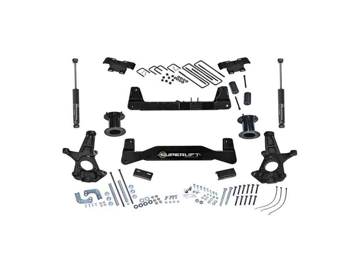 Superlift by RealTruck 6.5" Lift Kit |Complete Lift Kit with Front Strut Spacers & Rear Fox 2.0 Series Shocks|K162F|Compatible with 2007-2013 Chevrolet Silverado/GMC Sierra 1500 4WD