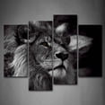 thumbnail image 1 of Cuadros DE leones en lienzo DE 4 piezas YUANXCMXG decoración moderna sala DE estar dormitorio apartamento casa, 1 of 5