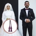 thumbnail image 2 of 2 pajaritas elegantes para hombre en morado liso, ajustables y elegantes, ideales para bodas y fiestas, ideales para eventos formales, 2 of 7