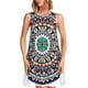 thumbnail image 1 of Disketp Colorful With Blue Oriental para Vestido sin Mangas para Mujeres, Vestidos de Verano para Mujeres, Casual y Holgado para la Playa, 1 of 7