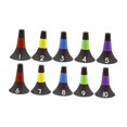 thumbnail image 3 of 10 conos de entrenamiento de fútbol, marcadores de obstáculos, herramientas de ayuda versátiles para carreras de obstáculos, señales de bloqueo, 3 of 9