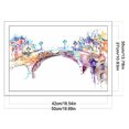 thumbnail image 2 of Hilo de bordar de algodón completo, 14CT, estampado de puente de arco urbano, punto de cruz, 50x35cm, 2 of 9
