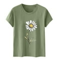 thumbnail image 5 of Items Groceries T Shirts for Women Short Sleeve Summer Tops Floral Graphic Tees Casual Tunic Cute T-Shirt Loose Fit Crew Neck Blouses Plus Size Basic Shirts Cancel Refund On, 5 of 5