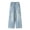 Light Blue, variant on MuXiKeJi Clothes Girls Jeans Pants Straight Wide Leg Loose Fit Denim Cargo Pants Autumn Fashion Casual Bottoms for Youth Girls Wide Leg Jeans