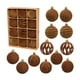 thumbnail image 2 of Christmas Decorations 12 Piece Flocked Christmas Balls Christmas Decoration SetMultiple Styles Of Christmas Tree Decorations Can Also Be Used For Other Party, 2 of 6