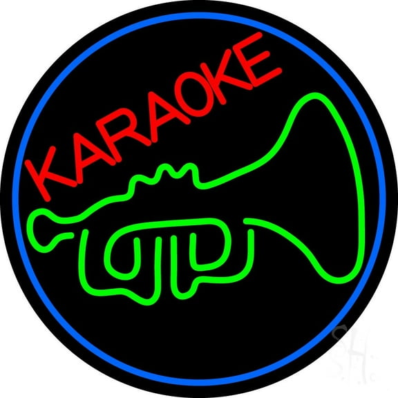 Trumpet With Musical Note LED Neon Sign 18 X 18 - inches Black Square Cut Acrylic Backing, with Dimmer - Premium built indoor Sign for Studio, Club, Décor, Event, Storefront.