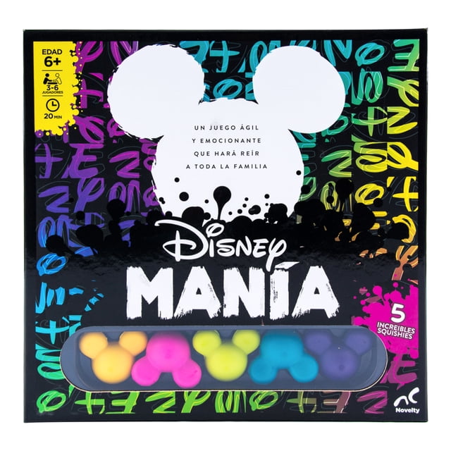 Juego de Mesa Disney ManÃa, Responde Trivias, Canta y Baila, 72 Cartas de Retos Novelty Novelty