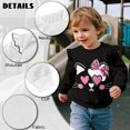 thumbnail image 6 of DISNIMO Cat Printed Pullover for Girls Long Sleeve Sweatshirt Crewneck Pullover Tops Lightweight Shirt for Toddler Girls 4-5 Years, 6 of 7
