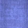 thumbnail image 1 of Ahgly Company Machine Washable Indoor Square Oriental Blue Industrial Area Rugs, 7' Square, 1 of 4