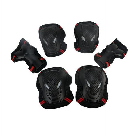 UsTZtai under $5! BMX Bike Knee Elbow Pads with Wrist Guards, 6 in 1 Protective Gear Set for Skateboard Rollerblading Cycling, Sports Safety Equipment