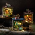 thumbnail image 2 of Assembly Model Kit Miniature Handmade 3D Puzzle DIY Doll House Toy Home Creative Room Bedroom Decoration with Furniture Decorati B-113, 2 of 6