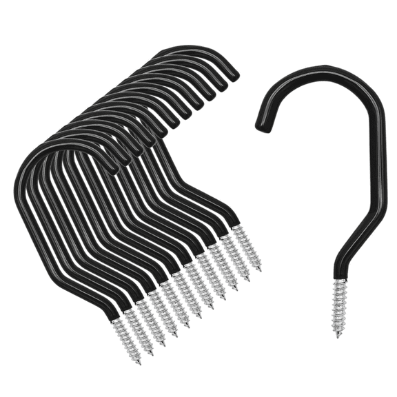 Heavy Duty Bike Storage Hooks Bicycle Wall Mounted Hooks Large Screw Hooks for Wall,Ceiling